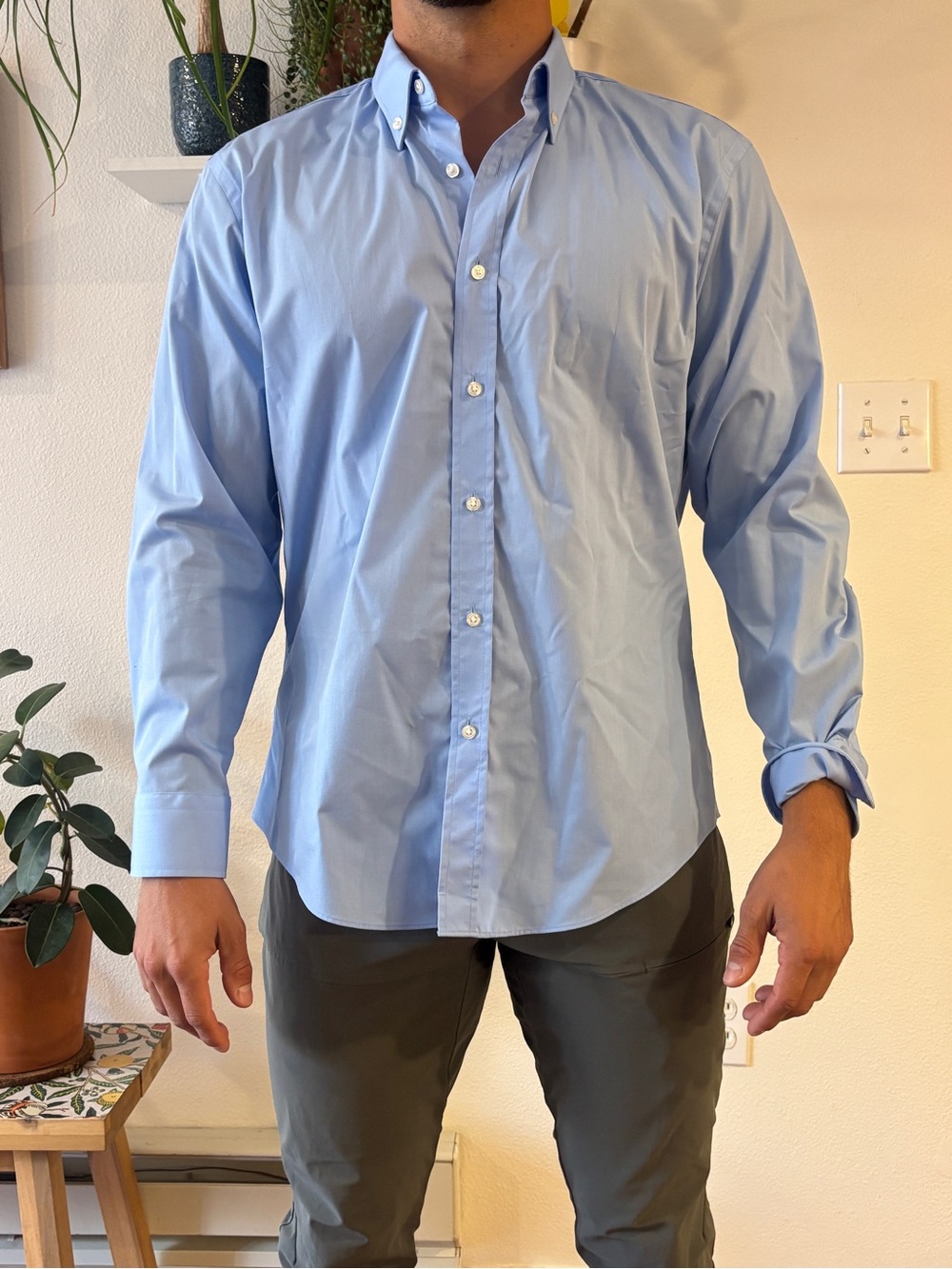 Nordstorm Rack - Button-Down Men's Light Blue Dress Shirt